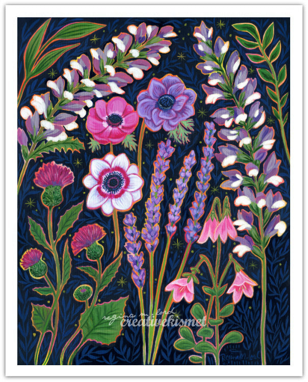 Flowery Dreams - Art Print