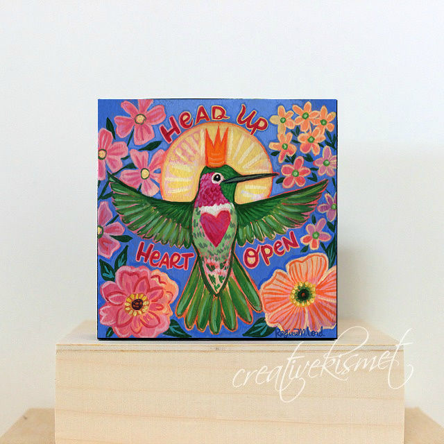 Art Block - Head and Heart Hummingbird