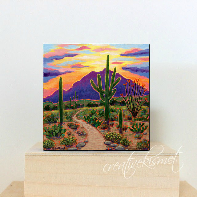 Art Block - Saguaro Sunset Trail