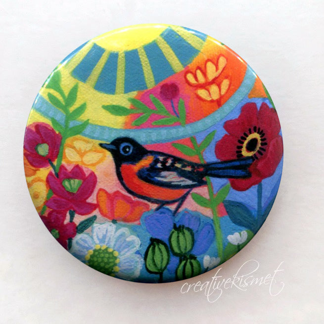 Abundant Joy Bird - Pocket Mirror