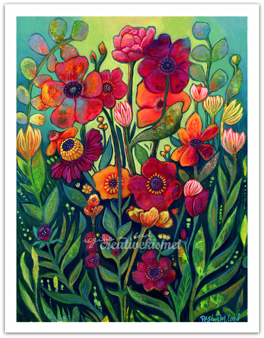 Secrets in the Wildflowers - Art Print