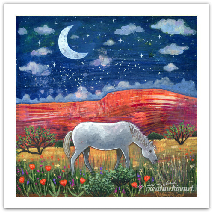 Moonlight Graze - Art Print