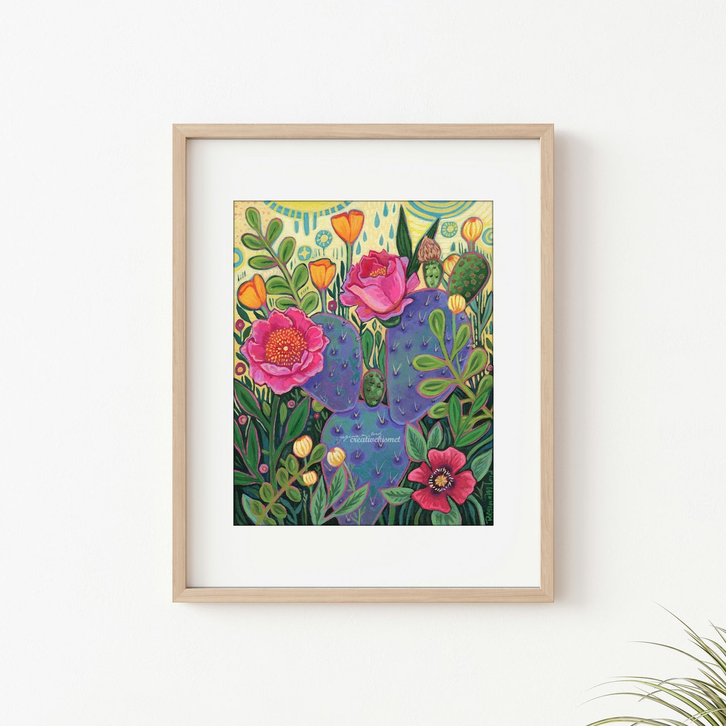 Early Morning Desert Blooms - Art Print