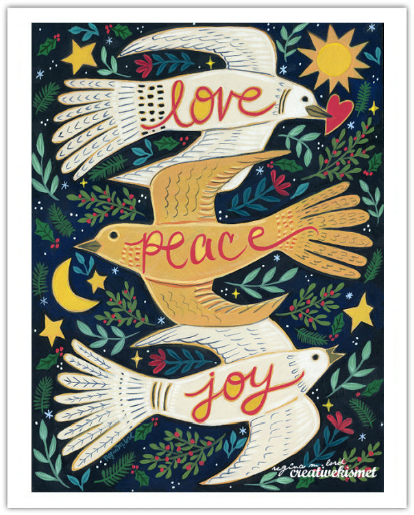 Love Peace Joy - Art Print