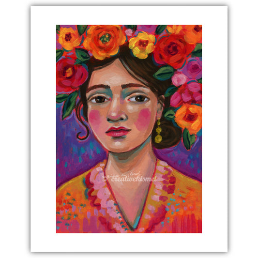 Flower Girl Rosalinda - Art Print