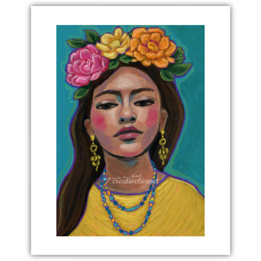 Flower Girl Serafina - Art Print