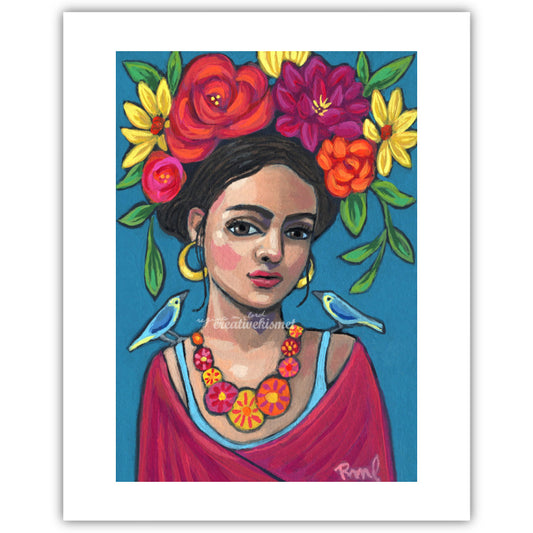 Flower Girl Flor - Art Print
