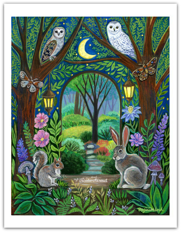 Magical Hidden Doorway - Art Print
