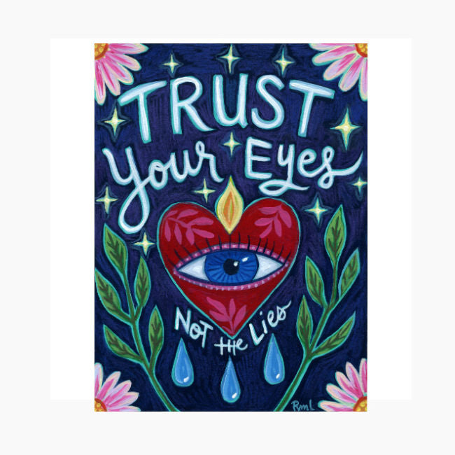 Trust Your Eyes Sticker