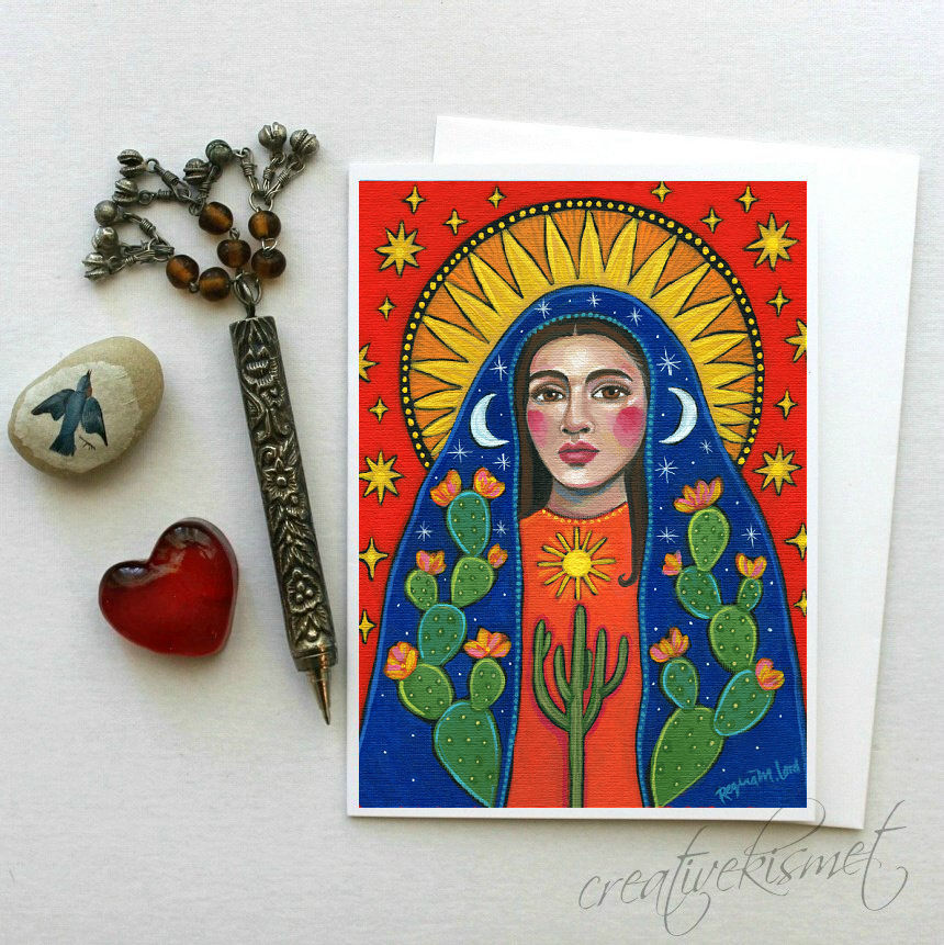 Our Lady of the Desert - 5x7 Art Card with Envelope