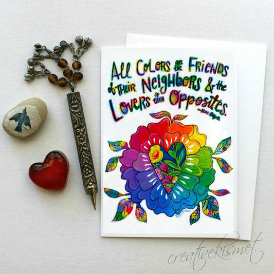Color Love - 5x7 Art Card with Envelope