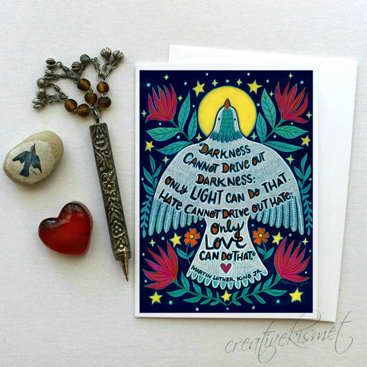 Only Light & Love - 5x7 Art Card with Envelope