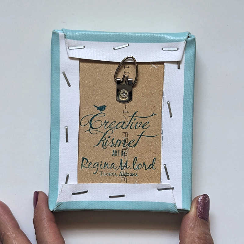 Canvas Block Print - Portrait of a Quail Couple