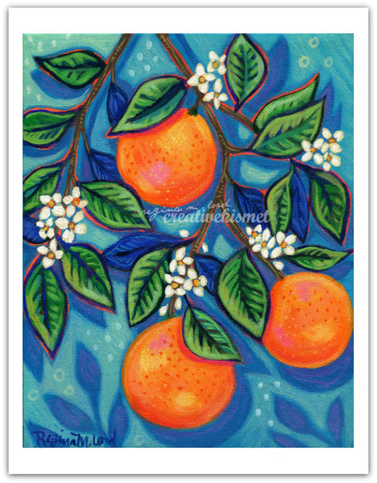 Brightness of Oranges - Art Print