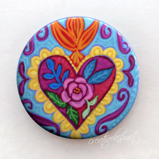 Blooming Heart - Pocket Mirror