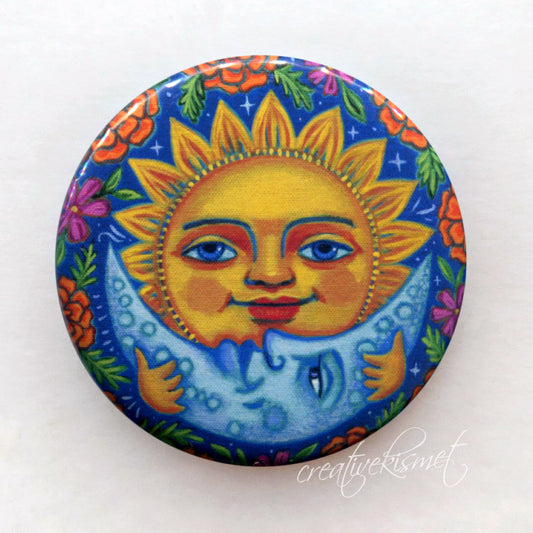 Cempasúchil Sun & Moon - Pocket Mirror