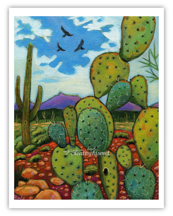 Soaring Desert Sky - Art Print