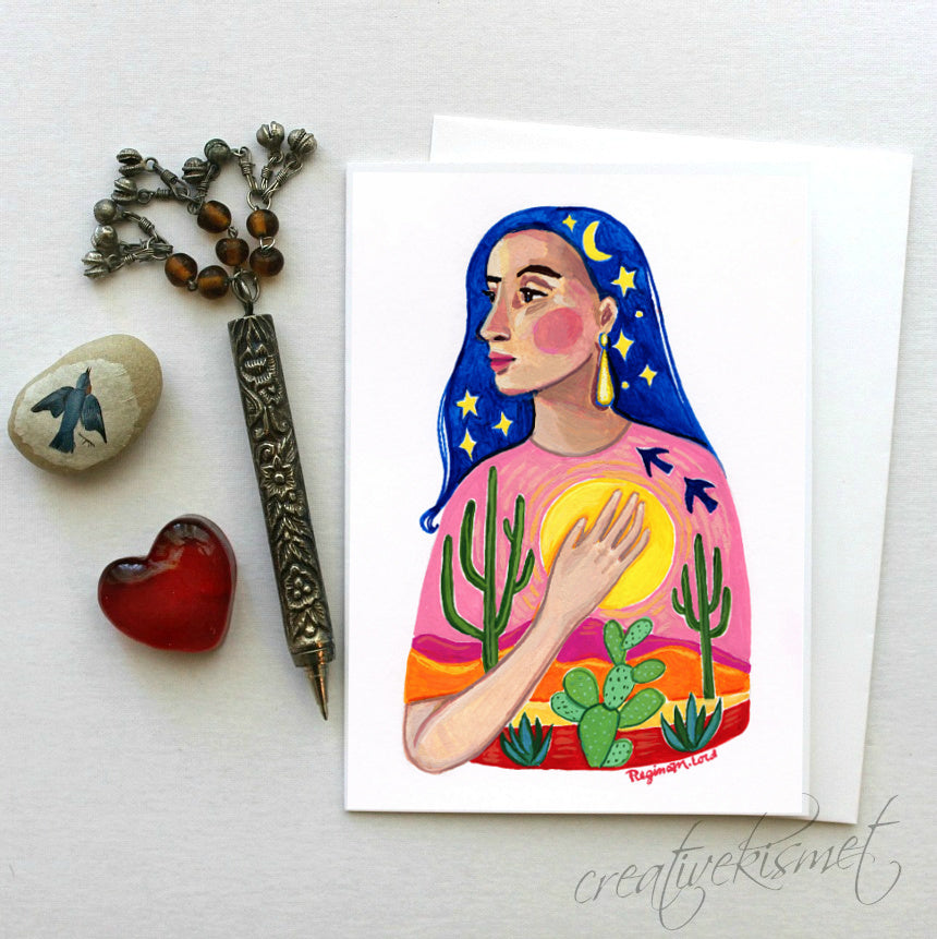 Desert Soul - 5x7 Art Card with Envelope