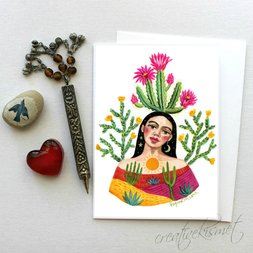 Desert Divinity - 5x7 Art Card with Envelope