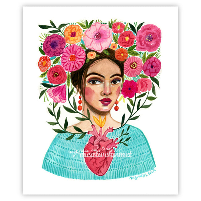 Heart Blooms - Art Print