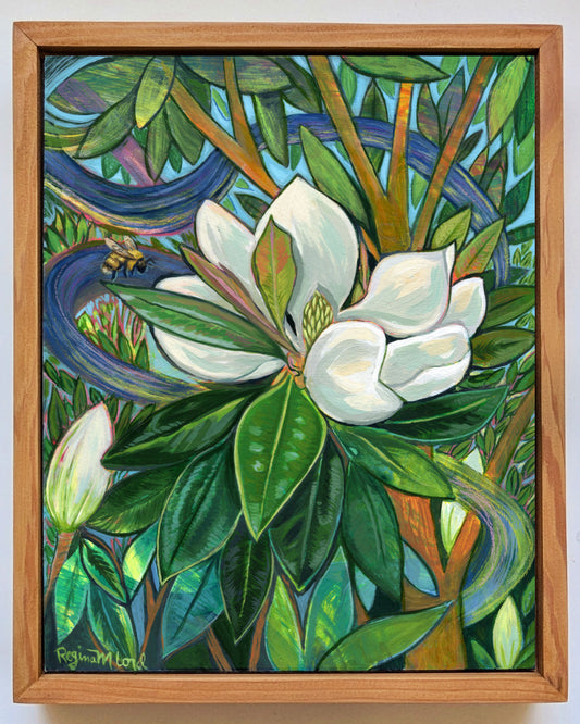 Magnolia Breeze- 8 x 10 Framed Original Artwork