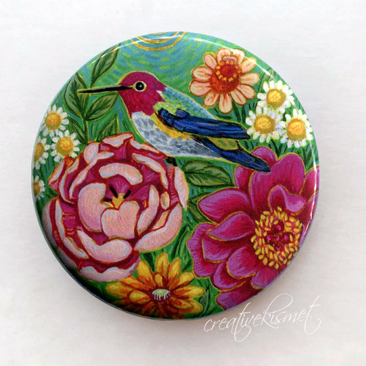 Garden Hummingbird - Pocket Mirror