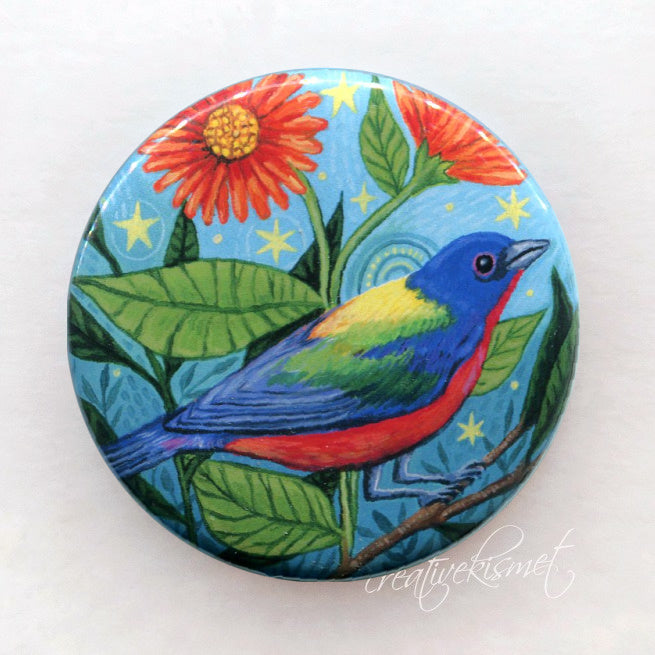 Painted Bunting - Pocket Mirror