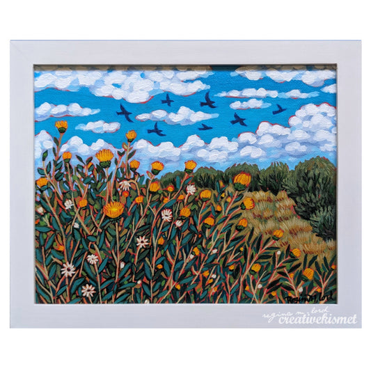 Goldenweed - 8 x 10 Original Art by Regina Lord