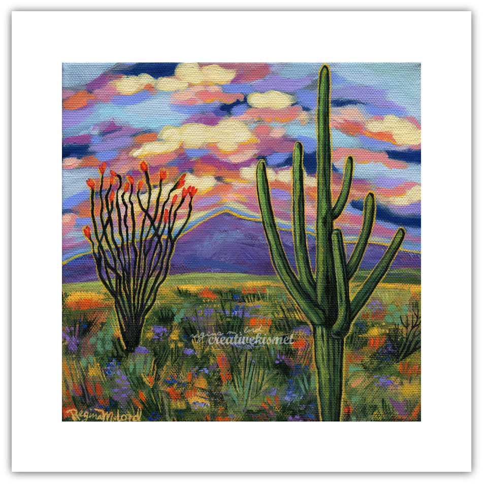 Desert Glow - 8x8 Art Print
