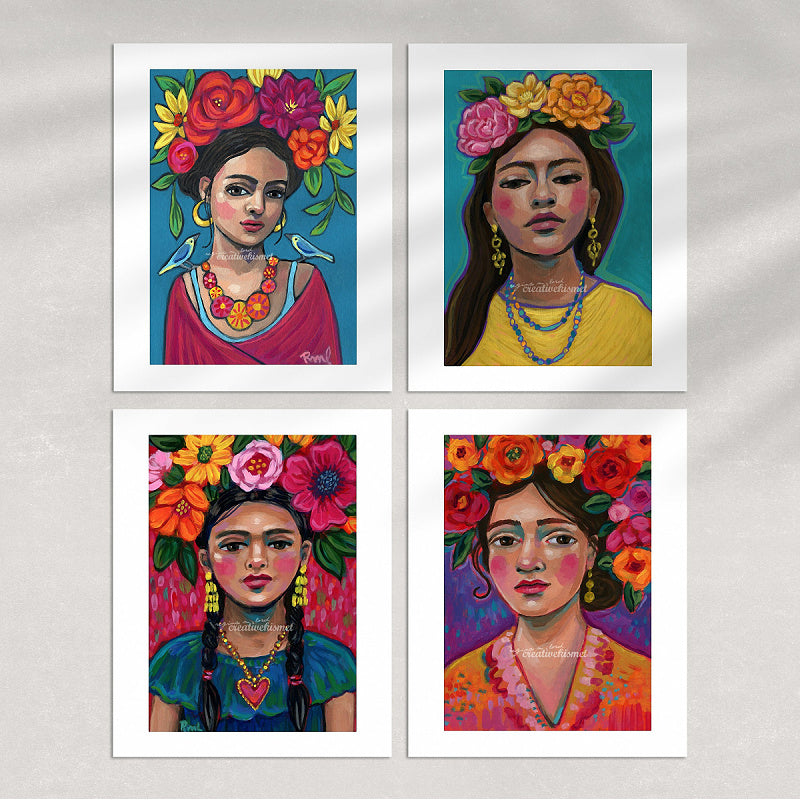 Flower Girl Flor - Art Print