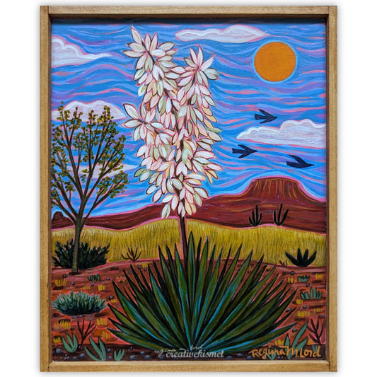 Yucca Desert Winds - 8 x 10 Original Artwork