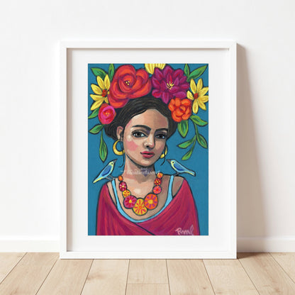 Flower Girl Flor - Art Print