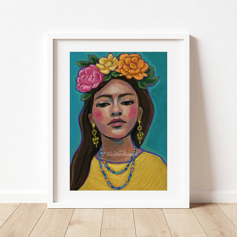 Flower Girl Serafina - Art Print