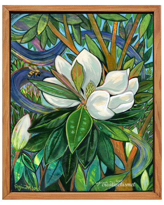 Magnolia Breeze- 8 x 10 Framed Original Artwork