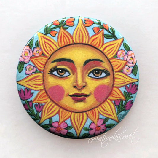 Flower Sun - Pocket Mirror