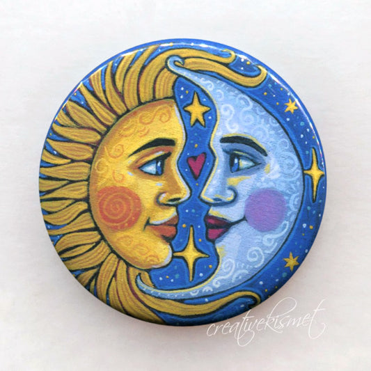 Sun & Moon Love - Pocket Mirror