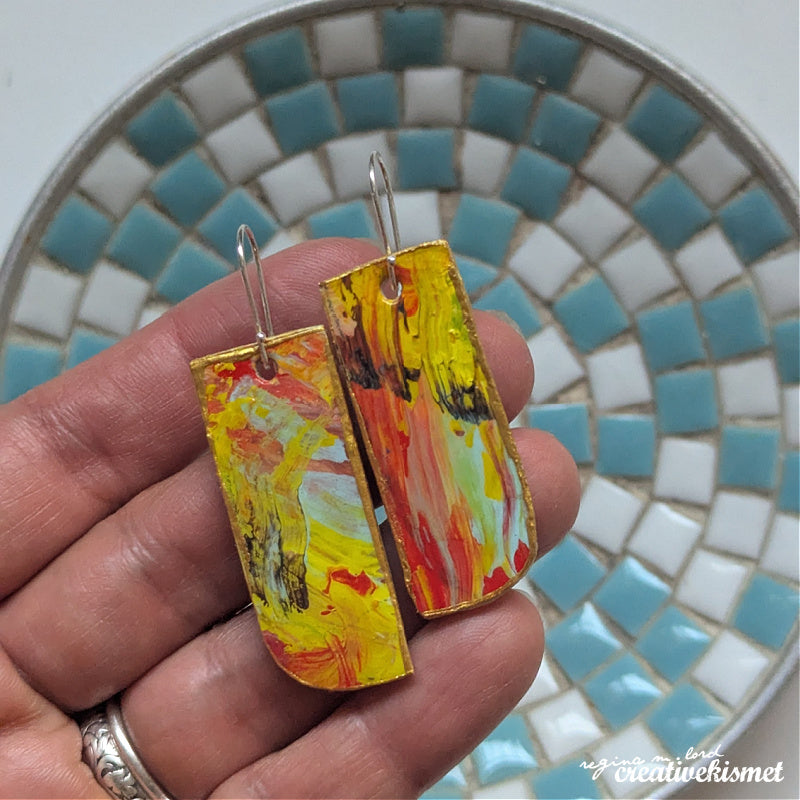Paint Palette Earrings no. 8