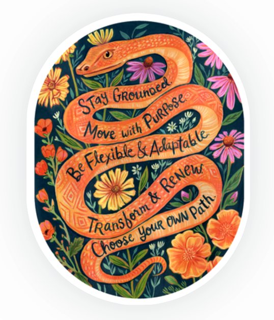 Ways of the Snake Sticker