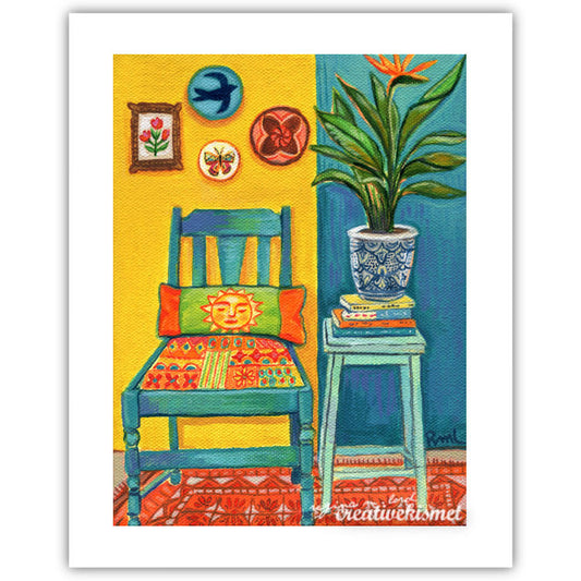 A Quiet Corner - Art Print