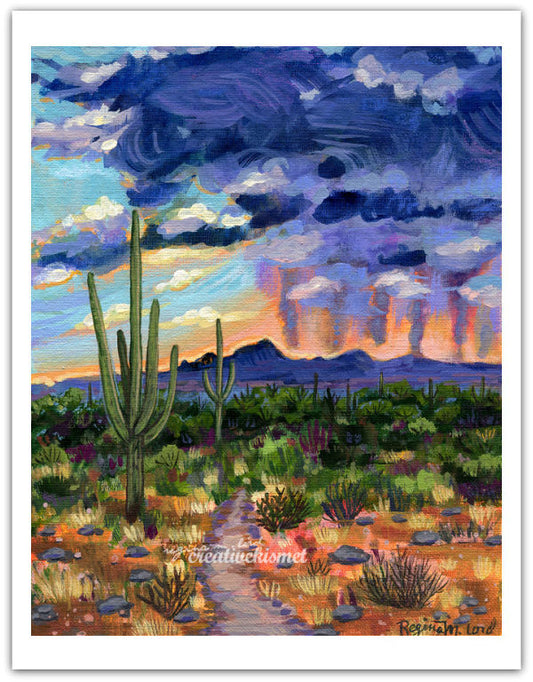 Desert Monsoon - Art Print