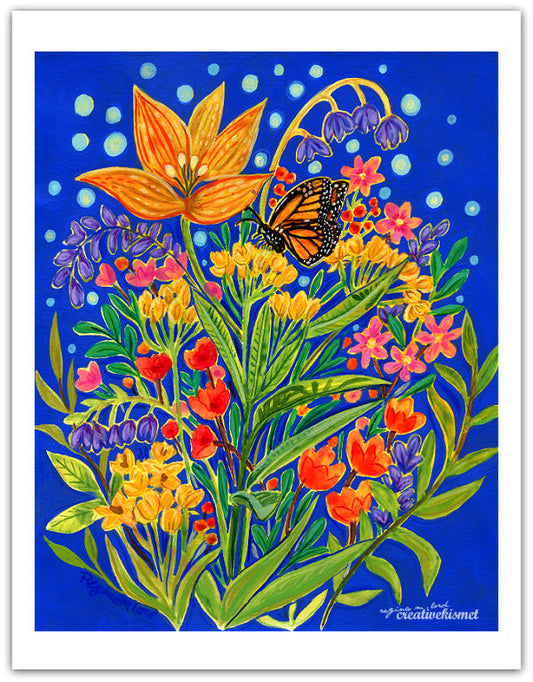 Garden Visitor - Art Print