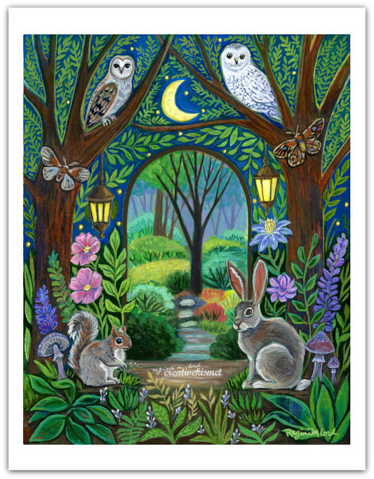 Magical Hidden Doorway - Art Print