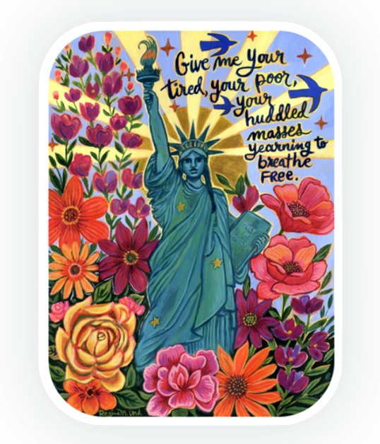 Lady Liberty Sticker