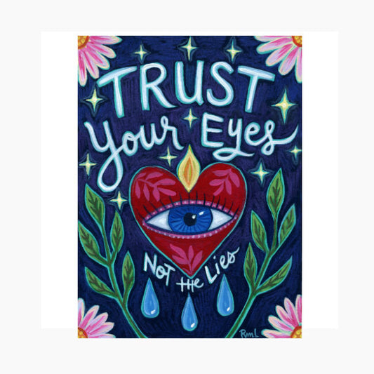 Trust Your Eyes Sticker