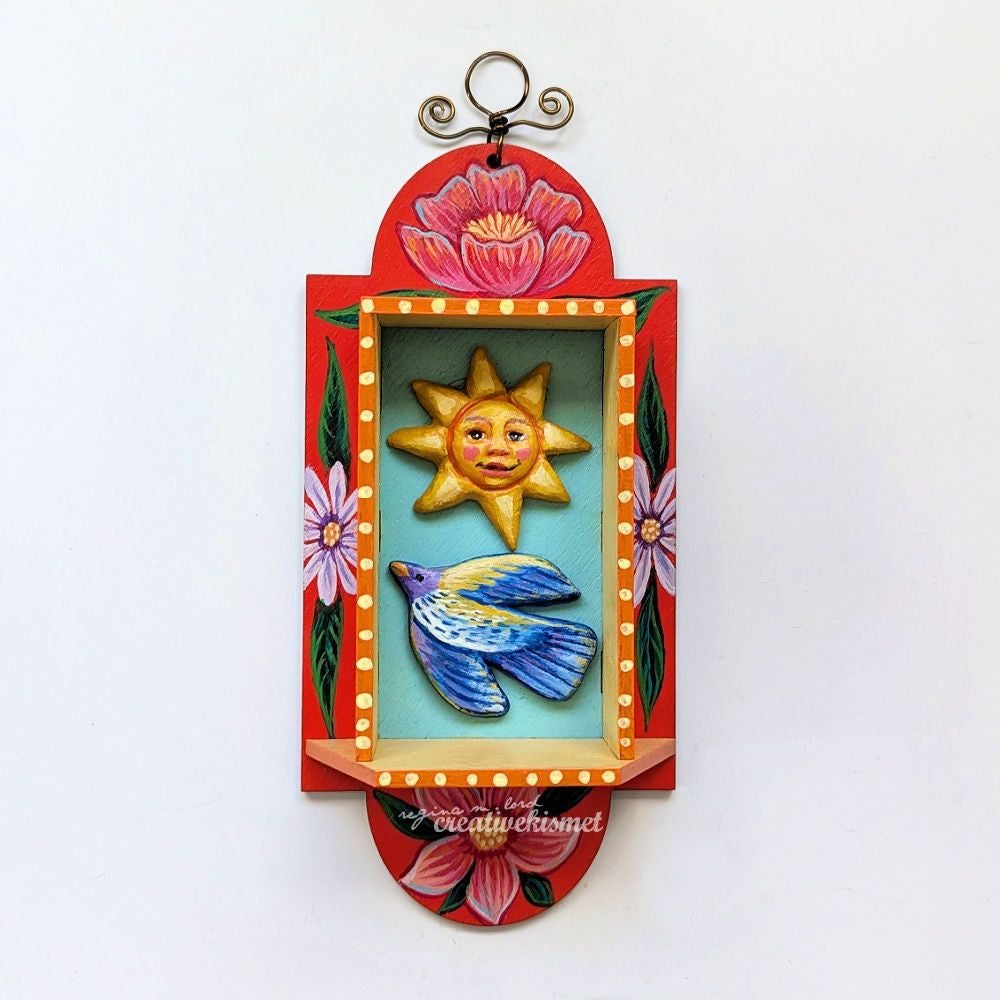 Nicho Shrine Large - Sunshine Bird