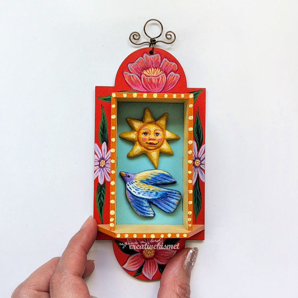 Nicho Shrine Large - Sunshine Bird