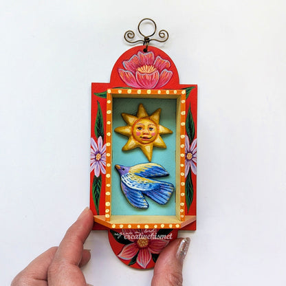 Nicho Shrine Large - Sunshine Bird