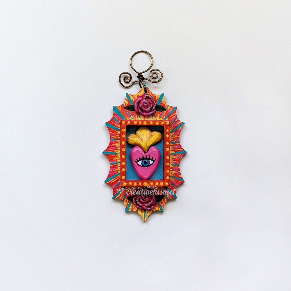 Nicho Shrine Ornament - Loving Eye