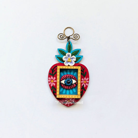 Nicho Shrine Ornament - Knowing Heart