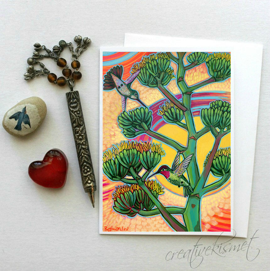Desert Sweetness - 5x7 Art Card with Envelope